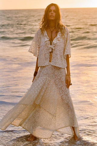 Lux Lisbon Lace Handkerchief Skirt