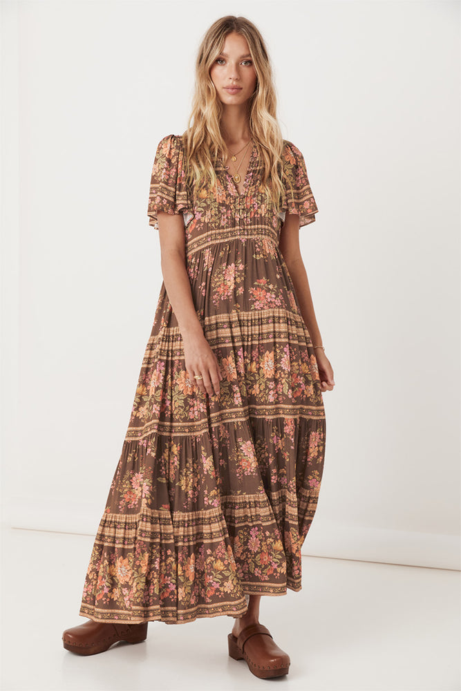 Meadowland Flutter Sleeve Dress